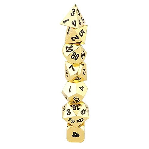 ZJchao Multi Sided Dice, Metal Dice, Portable For Casino Theme Activity(Imitation Gold) 8 ZJchao Multi Sided Dice, Metal Dice, Portable For Casino Theme Activity(Imitation Gold) - Image 6