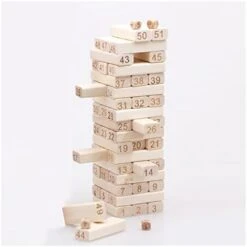 SHANGMAOYO Large Size Wooden Building Blocks Toys Tower Game Baby Educational Toy For Children Stacking Train Toy (Color : Wood) -BEYBLADE Sale Store 313tbd2tG8L. AC