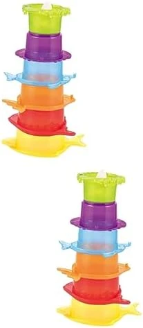 Totority 5 Sets Intelligent Toddler Bathing Cups Beach Educational Bathtub Sand Cartoon Stacking Kids Children Cup Baby Bath Plaything Toy Lovely 10 Totority 5 Sets Intelligent Toddler Bathing Cups Beach Educational Bathtub Sand Cartoon Stacking Kids Children Cup Baby Bath Plaything Toy Lovely - Image 8