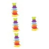 Toyvian 4 Sets Children Toddler Toy Cups Sand Baby Cartoon Bathing Educational Plaything Cup Bath Stacking Kids Lovely Bathtub Beach Intelligent