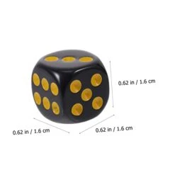SAFIGLE 15 Sets 30pcs Regular Point Dice Colored Dice Role Playing Dice Black Decor Party Game Dice Mini Dice Teaching Math Dice Party Game Dot Dices Dice Game Playing Props Dice Props Toy -BEYBLADE Sale Store 31SMuAICiaL