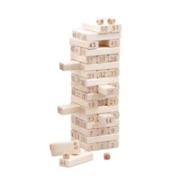 SHANGMAOYO Large Size Wooden Building Blocks Toys Tower Game Baby Educational Toy For Children Stacking Train Toy (Color : Wood) -BEYBLADE Sale Store 31elS11iOpL