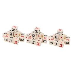 Alasum Liars Poker 45 Pcs Poker Dice Liars Dice Portable Dice And Chips Set Liars Dice Prop Birthday Party Games Acrylic Chipset Dice Game Alphabet Toys