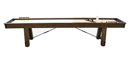 Hathaway Cheyenne 12' Shuffleboard Table, Rustic Oak (BG50354) 6 Hathaway Cheyenne 12' Shuffleboard Table, Rustic Oak (BG50354) - Image 4