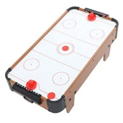 INOOMP 1pc Ice Hockey Table Micro Toys Hockey Toys Air Hockey Puck Table Ice Hockey Game Board Game Toy Funny Ice Hockey Toy Checkerboard Desktop Child Wood White Mini Toy