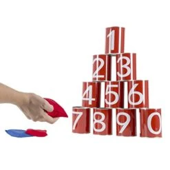 Hey! Play! Carnival Games For Kids, Bean Bag Can Toss Outdoor Game For Adults, Kids, Boys And Girls , Red -BEYBLADE Sale Store 411yaSUTjvL