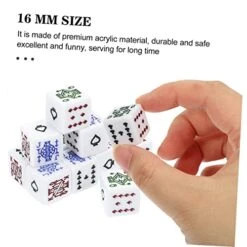 Alasum Birthday Party Games Couples Gifts 32 Pcs Poker Dice Liars Dice Interesting Dice Set Dice Props Funny Game Chips Acrylic Party Supplies Liars Dice Game Couple Gifts White Outfit -BEYBLADE Sale Store 4122MadWpwL
