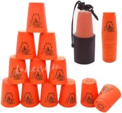 Lancisism 48Pcs Quick Stacking Cups Set, BPA-Free Material Sports Training Stacking Cup Game, Classic Family Game For Kids Adults Family, Great Gift Idea (Blue & Green & Purple & Red) -BEYBLADE Sale Store 413T1ePVDLL. AC