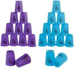 Joyibay 48pcs Sports Stacking Cups, Fast Paced Fun Game For Challenge Competition, Speed Training Game, Travel Party Gift For Kids And Adults, Blue+Green -BEYBLADE Sale Store 413zd9pKIL. AC