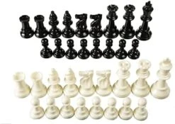 1x Single Weighted Chess Pieces Only By Chess Geeks - Classic Staunton Style - 32 Pieces - King 3" Tall - Chess Geeks -BEYBLADE Sale Store 415 U3 nKfL. AC