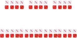 Jojofuny 48pcs Plaything Funny Game Borad Christmas Carnival Novel Teaching Unique Activity Toys Pub Chic Dices Table Casino Red Playing Dice And Lovely Classroom Gaming Math Games Club -BEYBLADE Sale Store 4159J4snBqL. AC