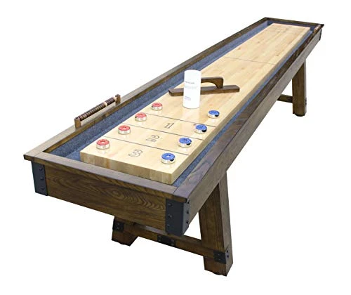 Hathaway Cheyenne 12' Shuffleboard Table, Rustic Oak (BG50354) 3 Hathaway Cheyenne 12' Shuffleboard Table, Rustic Oak (BG50354)