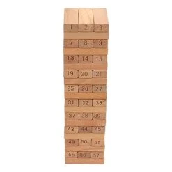 Stacking Tower Game, Durable Educational Beechwood Burr Free 60Pcs Wooden Tower Game Widely Used For Party Games -BEYBLADE Sale Store 418j1jeQ7uL 1