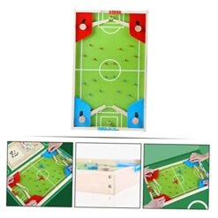 CLISPEED 1 Set Table Football Game Sports Toys Wooden Playset Mini Chess Board Creative Board Game Creative Football Toy Wooden Football Toy Doubles Checkerboard Multifunction Board Child -BEYBLADE Sale Store 419VP4D3A6L