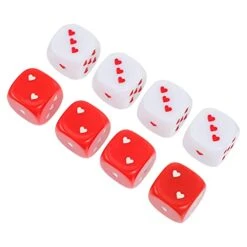 Jojofuny 48pcs Plaything Funny Game Borad Christmas Carnival Novel Teaching Unique Activity Toys Pub Chic Dices Table Casino Red Playing Dice And Lovely Classroom Gaming Math Games Club -BEYBLADE Sale Store 41AWpRPYf5L