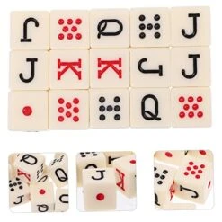 Ibasenice Role Playing Dice 75 Pcs Poker Dice Liars Dice Wear-Resistant Dice Set Funny Game Chips Party Supplies Spain Acrylic Portable Dice Set Alphabet Toys -BEYBLADE Sale Store 41CV5bJjZ6L