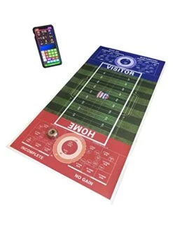 Fozzy Football Small Vinyl Mat 13.5" X 26" Base Set | An Indoor Outdoor Tabletop Football Board Game (Multicolor)