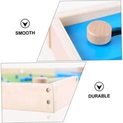 CLISPEED 1 Set Table Football Game Sports Toys Wooden Playset Mini Chess Board Creative Board Game Creative Football Toy Wooden Football Toy Doubles Checkerboard Multifunction Board Child