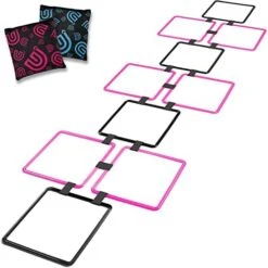 GETMOVIN SPORTS Hopscotch Squares Set With 2 Premium Beanbags Giant Sized 15 Inch Squares With 15 Connectors For Indoor/Outdoor Portable Fun Conditioning Agility Training 15 GETMOVIN SPORTS Hopscotch Squares Set With 2 Premium Beanbags Giant Sized 15 Inch Squares With 15 Connectors For Indoor/Outdoor Portable Fun Conditioning Agility Training -BEYBLADE Sale Store 41GBlojyb0L. AC