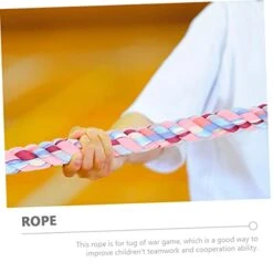 Unomor Tug Of War Rope Tug Of War Rope For Kids Chew Toys Kids Sports Toys Craft Rope Sisal Rope Hanging Clothesline Cloth Pink Colorful Tug Rope Pulling Rope Tug Of War Game Rope Heavy -BEYBLADE Sale Store 41GDIZqQ09L