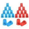 Cibolar Sport Stacking Cups, 24pcs Sports Stacking Cups Training Game For Challenge Competition Travel Party Gift For Kids And Adults, Blue+Red