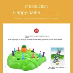 IFEBEGU+Rabbit Trap Intelligence Toys-Cross-Country Game Desktop Children's Educational Toys Parent-Child Interactive Game Interesting Children's Birthday Gifts -BEYBLADE Sale Store 41GMIp28CsL