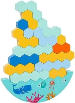 New Tetra Tower Balance Stacking Blocks Game, Educational Stacking Balancing Games, Team Building Blocks Toy For Aged 3+ Kids, Family, Parties, Travel (Sea Animal) -BEYBLADE Sale Store 41Gv4f24hpL. AC