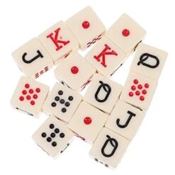 SAFIGLE Alphabet Toys 45 Pcs Poker Dice Liars Dice Game Dice Props Party Supplies Birthday Party Games Portable Chipset Acrylic Interesting Dice Set Liars Poker -BEYBLADE Sale Store 41H0LyAljnL