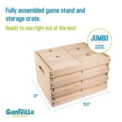 Giantville Giant Tumbling Timber Toy + Storage Crate/Platform - 60-Pc Jumbo Wooden Blocks Board/Floor Game For Kids And Adults - Premium Pine Wood, Life Size - Grows To Over 5-feet Tall While Playing 13 Giantville Giant Tumbling Timber Toy + Storage Crate/Platform - 60-Pc Jumbo Wooden Blocks Board/Floor Game For Kids And Adults - Premium Pine Wood, Life Size - Grows To Over 5-feet Tall While Playing -BEYBLADE Sale Store 41HjCvSOAgL