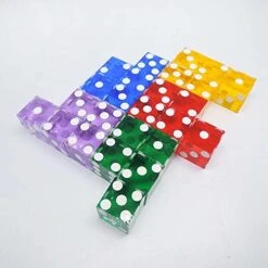 XYAA Entertainment Puzzle Game 19mm D6 Craps Board Games Playing Games Square Point Dice 6 Sided Dice Transparent Dice -BEYBLADE Sale Store 41IWduTnyLL