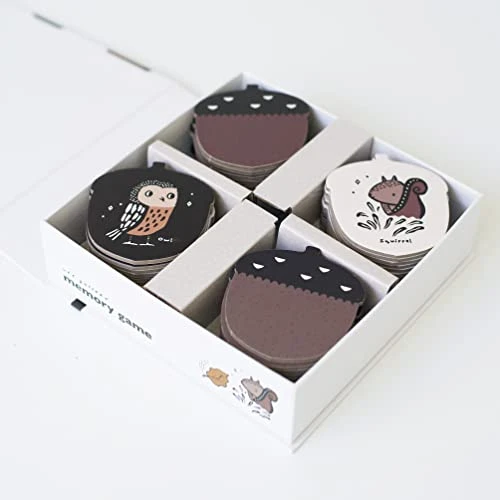 Wee Gallery Memory Game - Woodland Animals And Plants - Brain Building Matching Activity - Animal Recognition, Motor Skills, Creative Play, And Problem Solving For Children 4 Wee Gallery Memory Game - Woodland Animals And Plants - Brain Building Matching Activity - Animal Recognition, Motor Skills, Creative Play, And Problem Solving For Children - Image 2