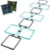 GETMOVIN SPORTS Hopscotch Squares Set With 2 Premium Beanbags Giant Sized 15 Inch Squares With 15 Connectors For Indoor/Outdoor Portable Fun Conditioning Agility Training -BEYBLADE Sale Store 41LJW233BhL