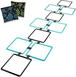 GETMOVIN SPORTS Hopscotch Squares Set With 2 Premium Beanbags Giant Sized 15 Inch Squares With 15 Connectors For Indoor/Outdoor Portable Fun Conditioning Agility Training 13 GETMOVIN SPORTS Hopscotch Squares Set With 2 Premium Beanbags Giant Sized 15 Inch Squares With 15 Connectors For Indoor/Outdoor Portable Fun Conditioning Agility Training -BEYBLADE Sale Store 41LJW233BhL. AC