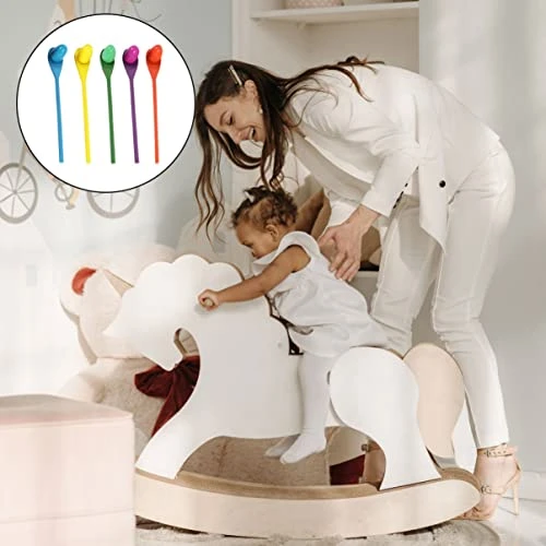 TOYANDONA Kids Toys 5 Sets Lawn Indoor Plaything Balance Carnival Integration Random And Funny Wooden Outdoor Eggs Children Halloween Kids Race Spoon Playing Gift Activity Games, Color Baby Spoons 4 TOYANDONA Kids Toys 5 Sets Lawn Indoor Plaything Balance Carnival Integration Random And Funny Wooden Outdoor Eggs Children Halloween Kids Race Spoon Playing Gift Activity Games, Color Baby Spoons - Image 2