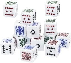 Alasum Birthday Party Games Couples Gifts 32 Pcs Poker Dice Liars Dice Interesting Dice Set Dice Props Funny Game Chips Acrylic Party Supplies Liars Dice Game Couple Gifts White Outfit -BEYBLADE Sale Store 41MuOBKiMbL. AC