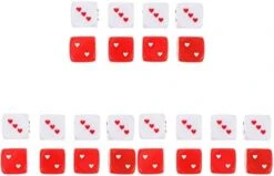 Jojofuny 48pcs Plaything Funny Game Borad Christmas Carnival Novel Teaching Unique Activity Toys Pub Chic Dices Table Casino Red Playing Dice And Lovely Classroom Gaming Math Games Club -BEYBLADE Sale Store 41NZOt u3sL. AC