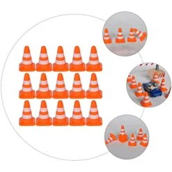 CANIGHT Toys 126pcs Soccer Cones Capture Practice Educational Flag Traffic Agility Roadblock Signs Reflective Day Simulation Training Prop Play Miniature Cones, Car Gadgets -BEYBLADE Sale Store 41ObKEKFxvL