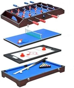 Mini Table Football Machine, Multifunctional Children's Double Toy Game Football Table Table Billiards Table Tennis Puzzle,A -BEYBLADE Sale Store 41QE4TUPFvL. AC