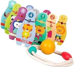 SAFIGLE 2 Sets Bowling Ball Toy Wooden Toddler Toys Outdoor Play Toys For Kids Tracksuit Set Childrens Bowling Ball Kids Birthday Party Game Wood Bowling Set Bowling Playthings Bowling Toy -BEYBLADE Sale Store 41T9HX0IzGL. AC