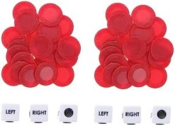 HOLIDYOYO Dice Game Chip 2 Sets Game Dice For Women Classic Center Right Dice Game Dice Set Right Left Center Game Dice Cool Gadgets For Teens Dice Games For Dice Games For Families Chip -BEYBLADE Sale Store 41TLa8zF IL. AC