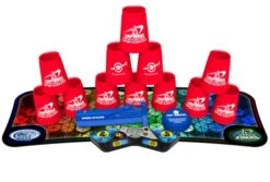 Speed Stacks | Sport Stacking Pro Competitor, Pro Series 2, Red - 12 Cups, Pro Holding Stem, With G5 Timer And Mat | WSSA Approved