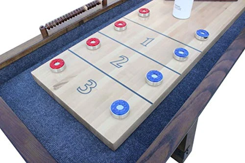 Hathaway Cheyenne 12' Shuffleboard Table, Rustic Oak (BG50354) 8 Hathaway Cheyenne 12' Shuffleboard Table, Rustic Oak (BG50354) - Image 6