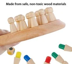 Wooden Memory Chess Game, Wooden Memory Match Stick Chess Board Game, Wooden Memory Chess Educational Board Games Multi Player Family Games For Kids & Adults (Basic) -BEYBLADE Sale Store 41UKRoxo8kL