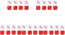 Jojofuny 48pcs Plaything Funny Game Borad Christmas Carnival Novel Teaching Unique Activity Toys Pub Chic Dices Table Casino Red Playing Dice And Lovely Classroom Gaming Math Games Club -BEYBLADE Sale Store 41UhC2C8LPL. AC