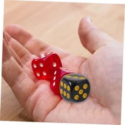 SAFIGLE 15 Sets 30pcs Regular Point Dice Colored Dice Role Playing Dice Black Decor Party Game Dice Mini Dice Teaching Math Dice Party Game Dot Dices Dice Game Playing Props Dice Props Toy -BEYBLADE Sale Store 41WDjLQDCVL