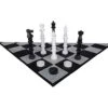 MegaChess Giant Chess Set - 49 Inch Tall King With Giant Checkers Set And Giant Quick Fold Chess Mat