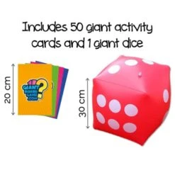 The Social Store Giant Outdoor Games For Kids 6-8 - Educational Card Game For Kids 5-7 With Jumbo Dice - | 250 Fun Challenges | Quick Set Up | Lawn & Floor | - Learning Board Trivia For Toddlers 4-8 -BEYBLADE Sale Store 41XEeJmFrCL