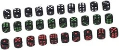 SAFIGLE 15 Sets 30pcs Regular Point Dice Colored Dice Role Playing Dice Black Decor Party Game Dice Mini Dice Teaching Math Dice Party Game Dot Dices Dice Game Playing Props Dice Props Toy -BEYBLADE Sale Store 41XQtfy8aL. AC