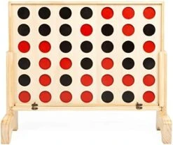 Play Platoon Giant Wooden 4 In A Row Game - Drop Four Connect Board Game Outdoor Game With Coins, Case And Rules -BEYBLADE Sale Store 41YARMEIqmL. AC