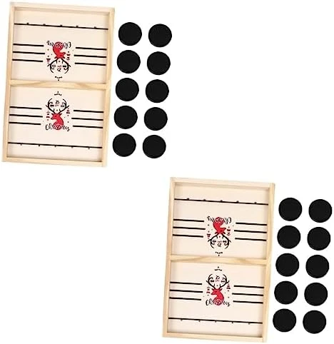 Ibasenice 2 Sets Catapult Chess Wooden Chess Board Air Hockey Football Toys Winner Fun Toys Catapult Game Plaything Educational Plaything Board Game Child Desktop Air Hockey Puck 9 Ibasenice 2 Sets Catapult Chess Wooden Chess Board Air Hockey Football Toys Winner Fun Toys Catapult Game Plaything Educational Plaything Board Game Child Desktop Air Hockey Puck - Image 7